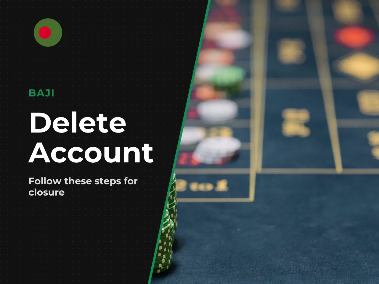 How to delete your Baji account