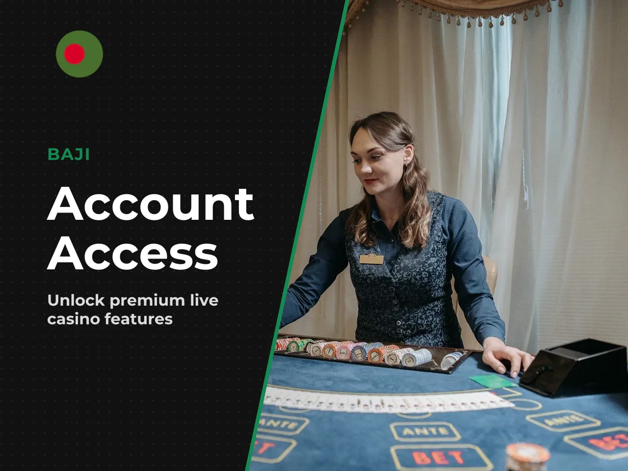 Access to live, casino, and account